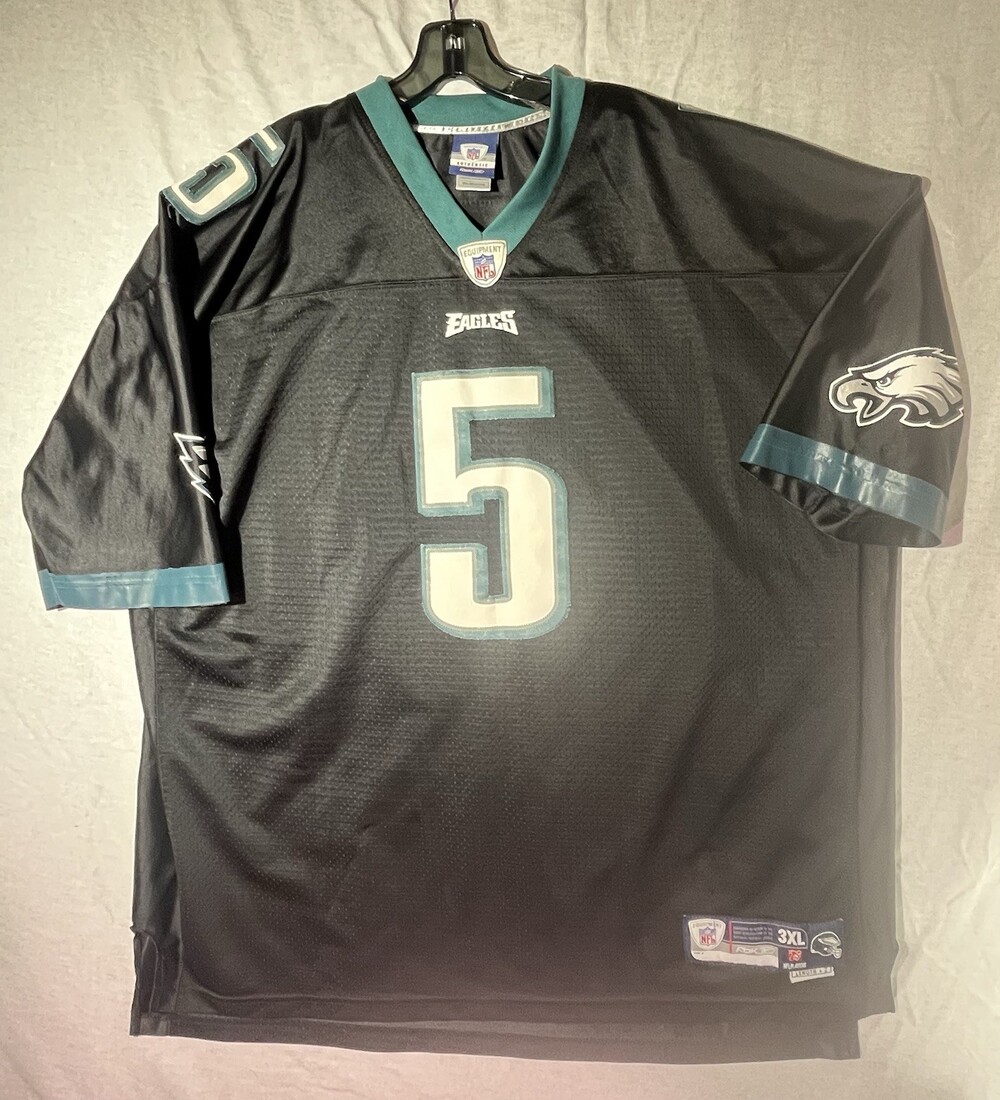 VTG Reebok NFL Philadelphia Eagles Donovan McNabb #5 Black Alternate Jersey 3XL!